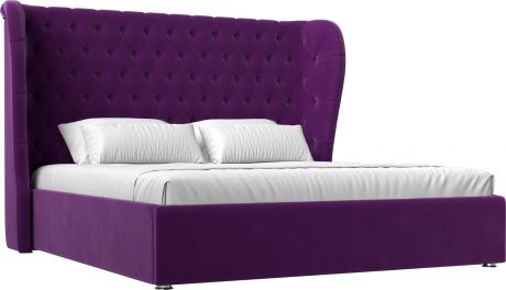 Кровать «Далия 180» Фиолетовый, Микровельвет