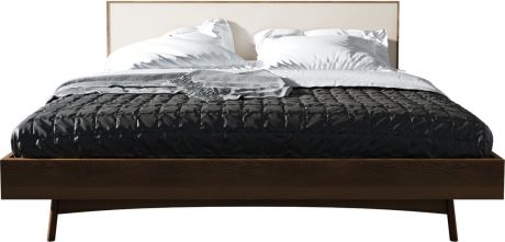 Двуспальная кровать «Bruni» 160 х 200 Орех/white