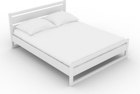 Кровать «Астра 140» Эмаль белая