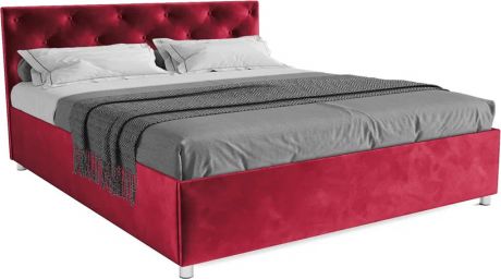 Кровать «Классик» 160 Star velvet 3 dark red