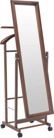 Вешалка костюмная В 24Н С зеркалом, коричневый