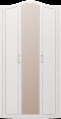 Шкаф 3-х дверный с зеркалом «Виктория» Светлое дерево