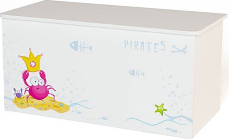 Ящик для игрушек «Pirates» Белый