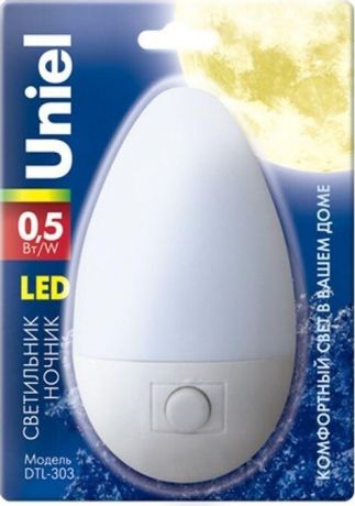 Настенный светодиодный светильник (02743) Uniel DTL-303-Овал/White/3LED/0,5W