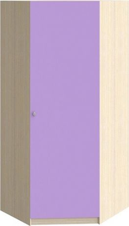 Шкаф угловой Дуб молочный/Фиолетовый