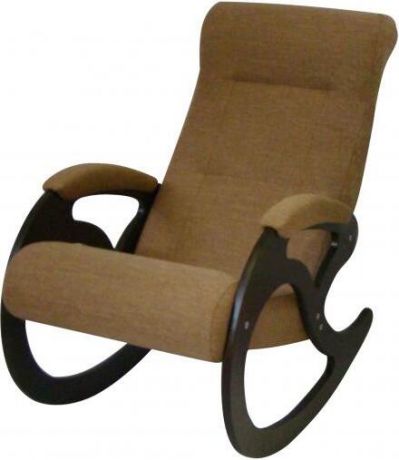 Кресло-качалка «Венера» Светло-коричневый БИНГО 36, темный орех