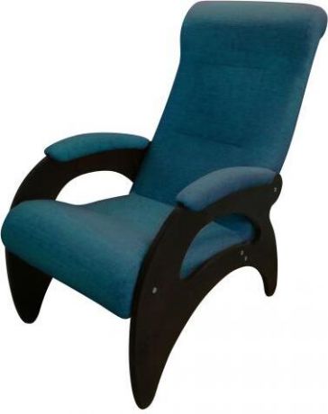 Кресло «Мария» Синий БИНГО 10, темный орех