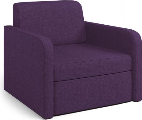 Кресло-кровать «Бит Куба» Фиолетовый, рогожка