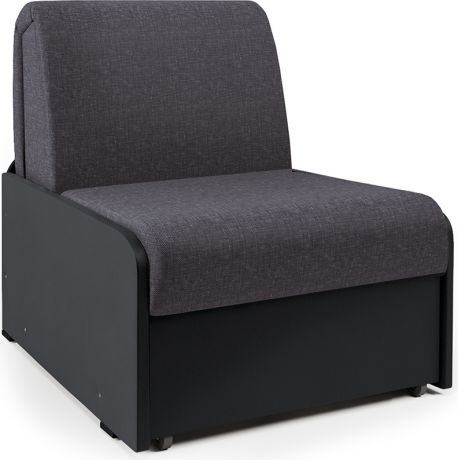 Кресло-кровать «Коломбо БП» Серый, черный, рогожка, экокожа