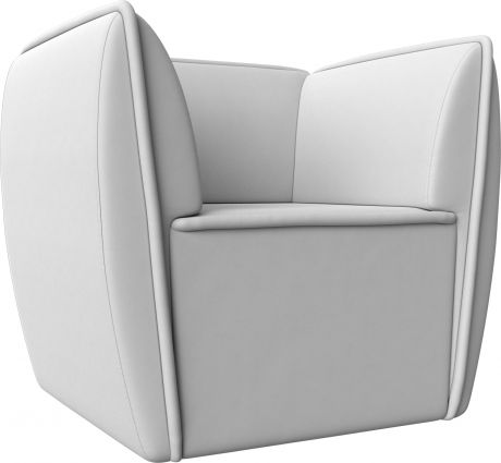 Кресло «Бергамо» Белый, Экокожа