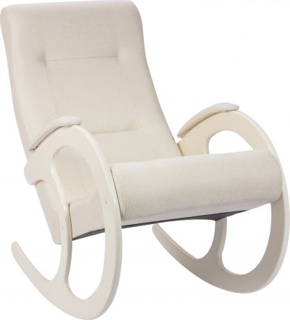 Кресло-качалка «Блюз» Мальта 01, молочный дуб, ткань