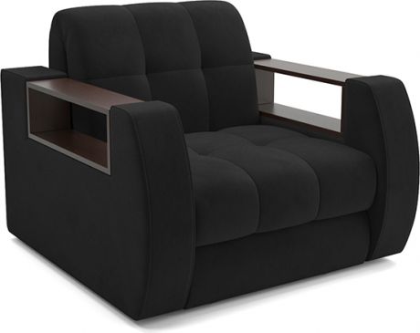 Кресло-кровать «Барон №3» Велюр черный HB-178 17