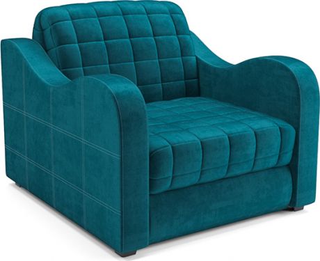 Кресло-кровать «Барон №4» Бархат сине-зеленый Star velvet 43 Black Green