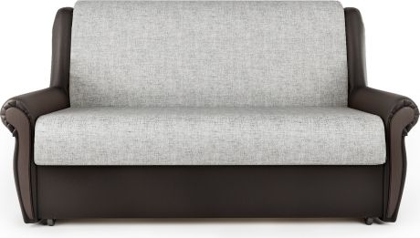 Диван-кровать «Аккорд М 140» Серый, шоколад, шенилл, экокожа