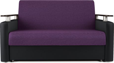 Диван-кровать «Шарм 100» Фиолетовый, черный, рогожка, экокожа