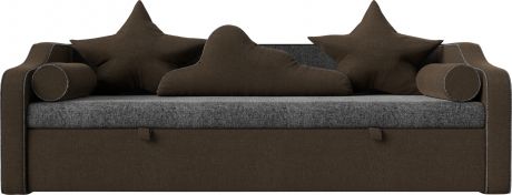 Детский диван-кровать «Рико» Серыйкоричневый, Рогожка
