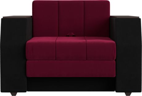 Кресло-кровать «Атлантида» БордовыйЧерный, Микровельвет