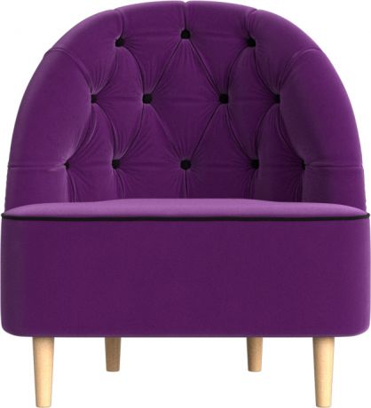 Кресло «Амиса» ФиолетовыйЧерный, Микровельвет