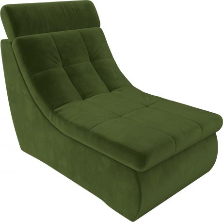 Модуль кресло Холидей Люкс Зеленый, Микровельвет