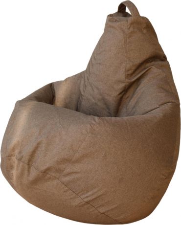 Кресло-мешок «Груша» Светло-коричневый, рогожка, XL