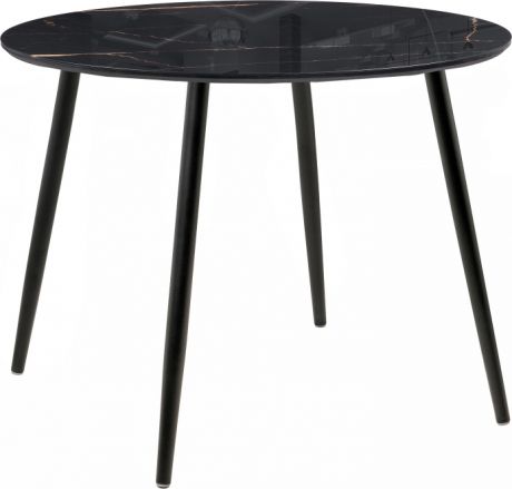 Стол «Стеклянный стол Анселм обсидиан / черный»