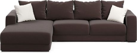 Угловой диван-кровать «Ланкастер II» Brown, левый