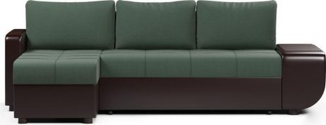 Угловой диван-кровать «Атланта со столиком» Green, левый