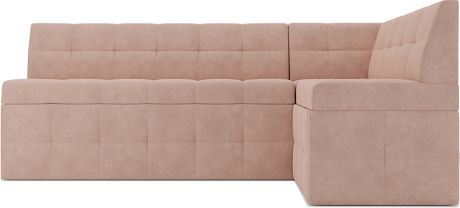 Кухонный угловой диван «Атлас» Кордрой бежевый, правый, 172 х 95 см