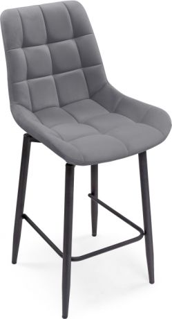 Барный стул «Алст К крутящийся темно-серый / черный»