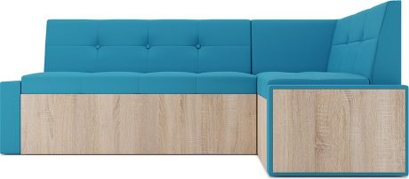 Кухонный угловой диван «Бали» Синий, правый,174 х 98 см