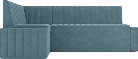 Кухонный угловой диван «Версаль» Голубой Luna 089, левый,170 х 90 см