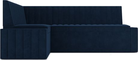 Кухонный угловой диван «Версаль» Темно-синий Luna 034, левый,190 х 110 см
