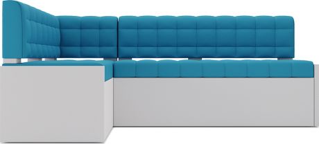 Кухонный угловой диван «Гамбург» Синий, левый, 162 х 90 см