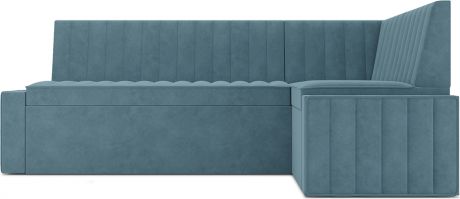 Кухонный угловой диван «Версаль» Голубой Luna 089, правый,170 х 90 см