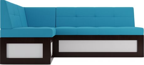 Кухонный угловой диван «Нойс» Синий, левый, 167 х 97 см