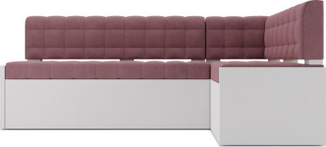 Кухонный угловой диван «Гамбург» Велюр пудра НВ-178 18, правый,194 х 120 см