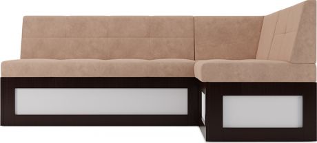 Кухонный угловой диван «Нойс» Бежевый Luna 061, правый,187 х 117 см