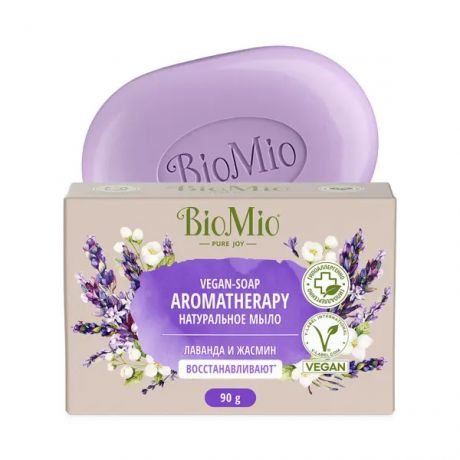 Мыло твердое BioMio жасмин и лаванда 90 г