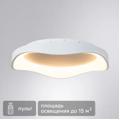 Светильник настенно-потолочный светодиодный Arte Lamp Ankaa 55 Вт 15 м² регулируемый белый цвет света цвет белый