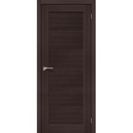 Дверь межкомнатная эко шпон коллекция Legno, M5, 2000х900х40 мм., глухая, Wenge Melinga