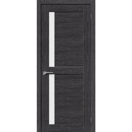 Дверь межкомнатная шпонированная коллекция Комфорт, М-16, 2000х800х40 мм., остекленная Сатинато, абрикос (Ф-10)
