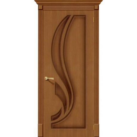 Дверь межкомнатная шпонированная коллекция Стандарт, Лилия, 2000х800х40 мм., глухая, орех (Ф-11)