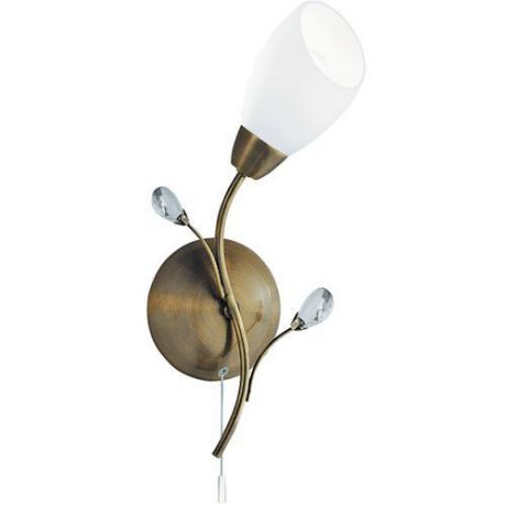 Светильник настенный бра коллекция Blake, A2766AP-1AB, бронза/белый Arte Lamp (Арте Ламп)
