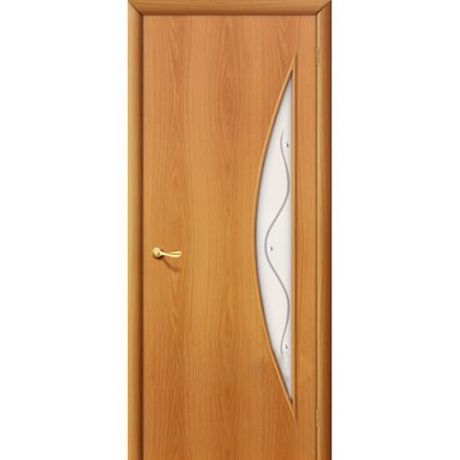 Дверь межкомнатная ламинированная, коллекция 10, 5Ф, 2000х400х40 мм., остекленная, СТ-Фьюзинг, МиланОрех (Л-12)