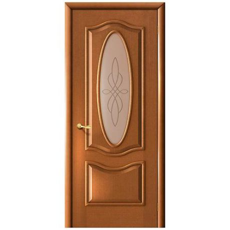 Дверь межкомнатная шпонированная коллекция Элит, Барселона, 2000х600х40 мм., остекленная Художественное, палисандр (Т-34)
