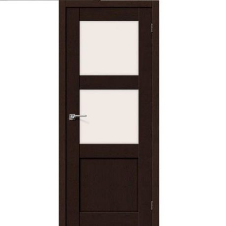 Дверь межкомнатная эко шпон коллекция Porta, Порта-4, 2000х400х40 мм., остекленная, СТ-Magic Fog, Orso