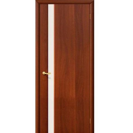 Дверь межкомнатная ПВХ коллекция Start, Милано Порто-1, 2000х700х40 мм., остекленная, СТ-Сатинато, ИталОрех (П-11)