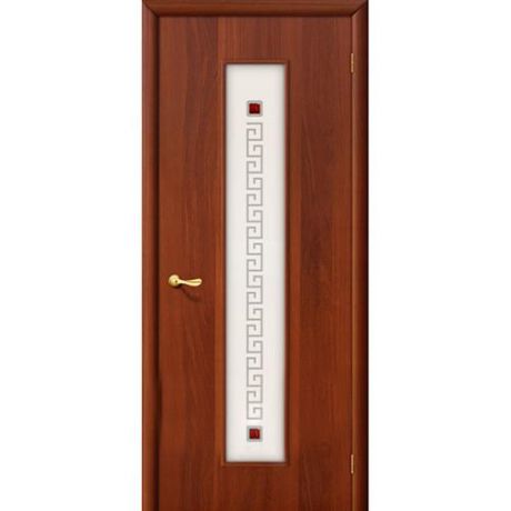 Дверь межкомнатная ламинированная, коллекция 10, 21Х, 1900х550х40 мм., остекленная, СТ-Худ, ИталОрех (Л-11)