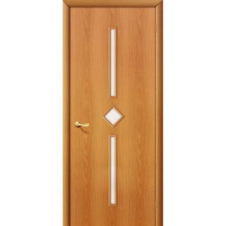 Дверь межкомнатная ламинированная, коллекция 10, 9С, 1900х550х40 мм., остекленная, СТ-Сатинато, МиланОрех (Л-12)