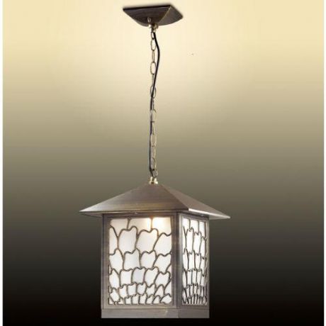 Уличный подвесной светильник коллекция Meto, 2648/1, коричневый/белый Odeon light (Одеон лайт)